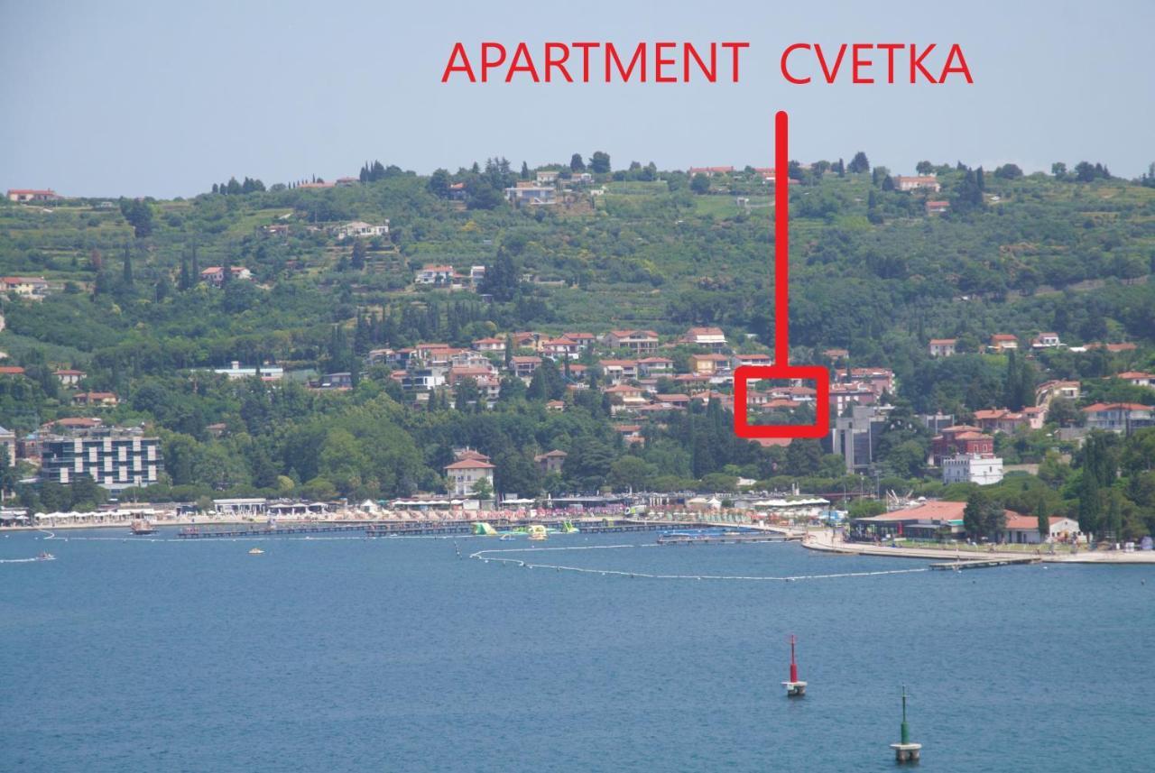 Apartment Cvetka Portorož Exteriör bild